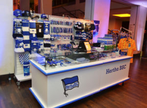 PosBill Kassensoftware Handel am Verkauffstand von Hertha BSC