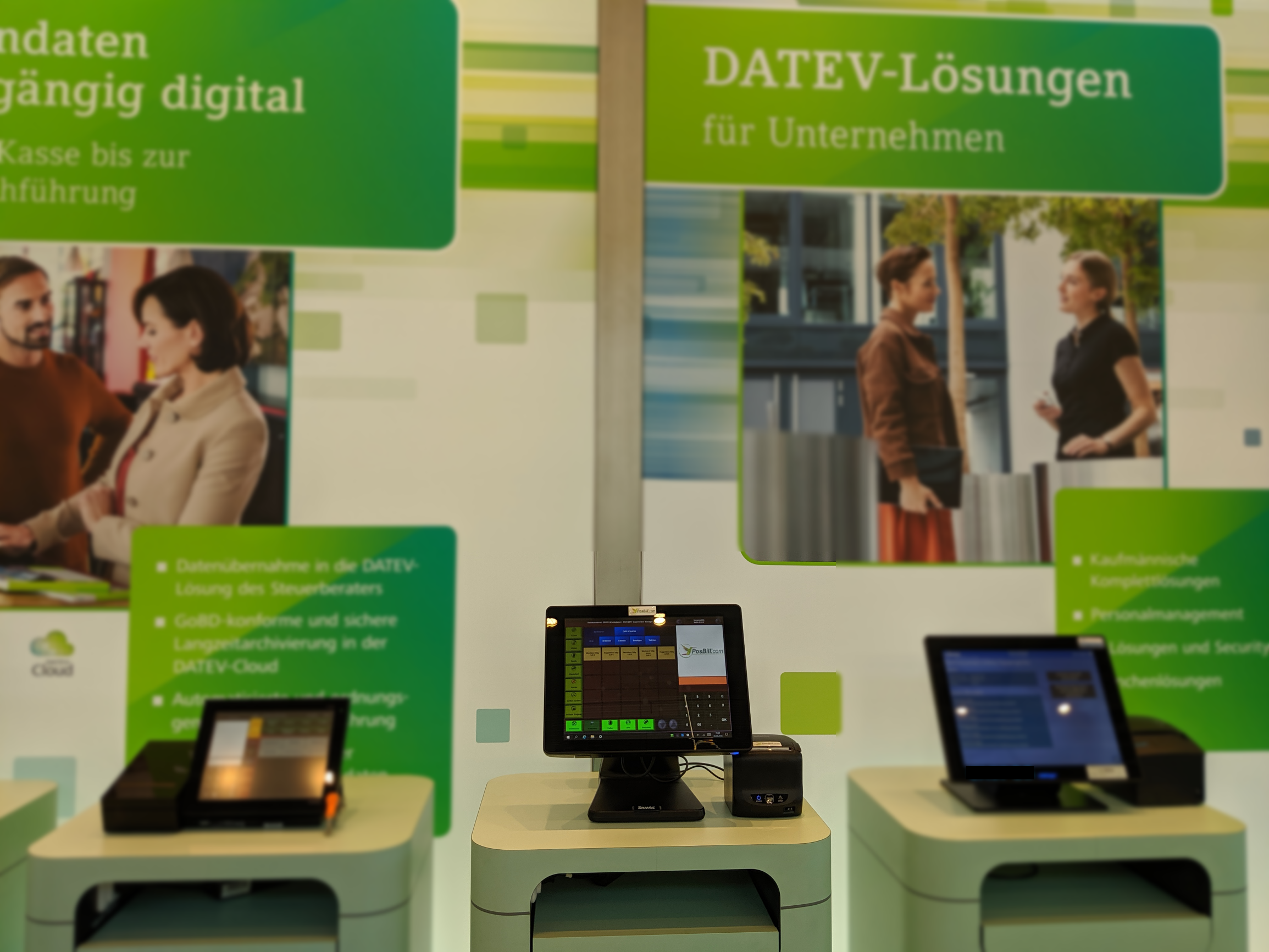 Unsere Kasse am DATEV Stand