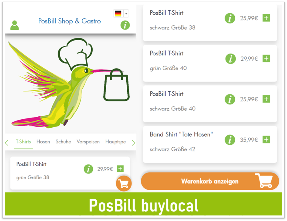 PosBill buylocal - Muster-Shop