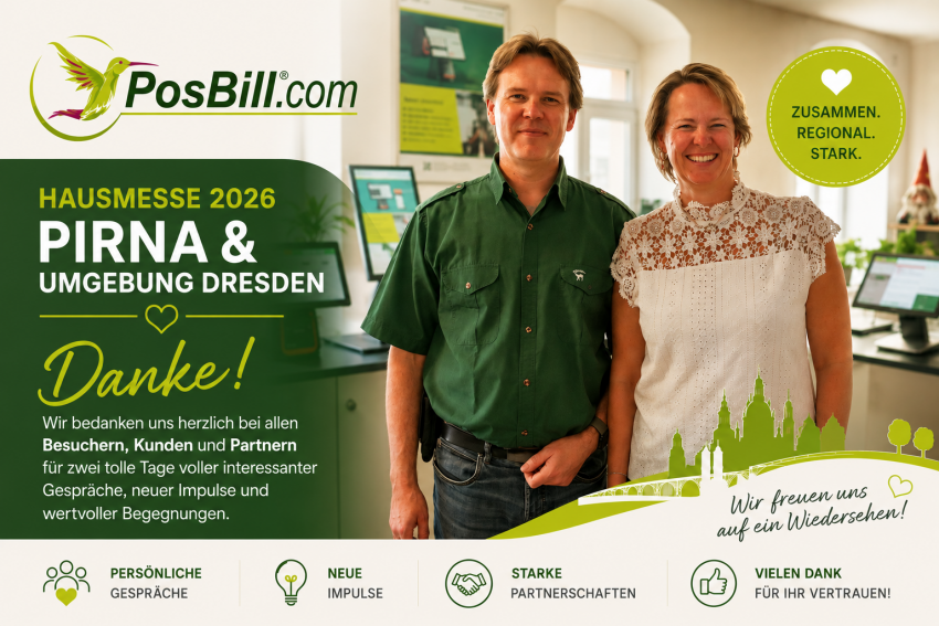 PosBill Hausmesse Pirna 2026
